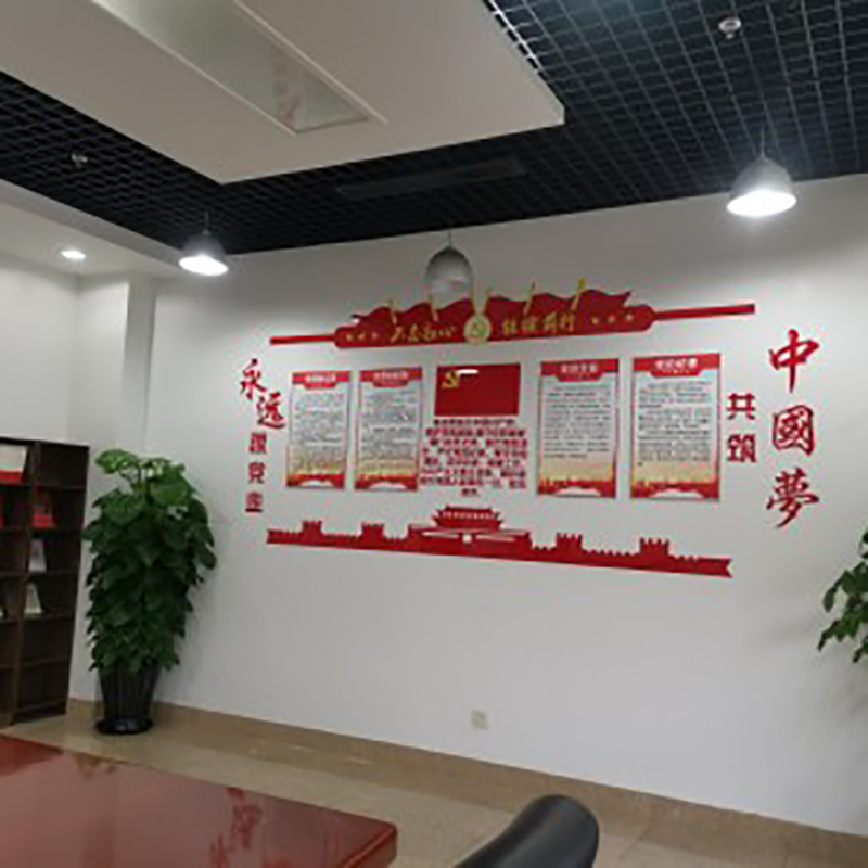 重庆党建文化墙设计常州会议室党员金坛活动室布置党支部磁县展板亚克力