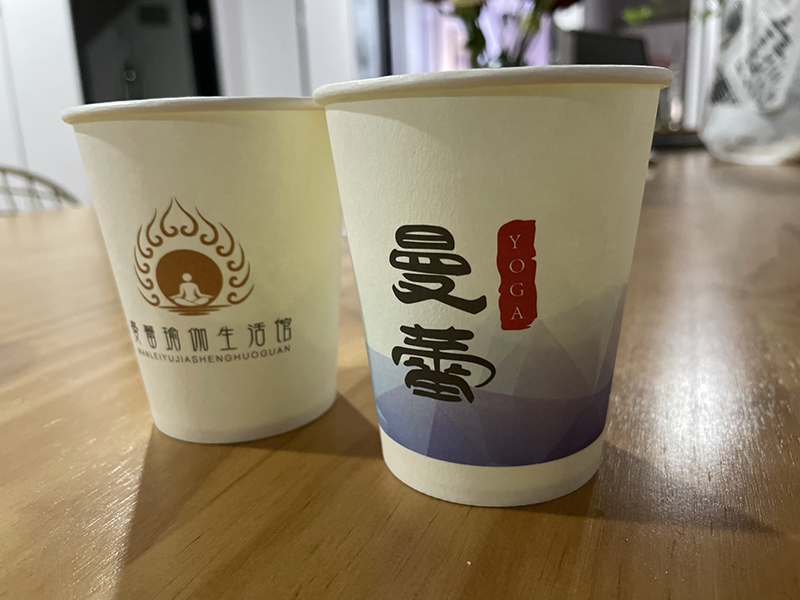 常州广告公司 一次性纸杯脆皮玉米烤鸭肠咖啡豆浆冷热饮奶茶杯定制logo